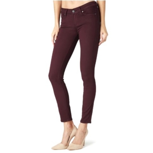 PAIGE Denim - PAIGE Verdugo Ankle skinny jeans in vamp red